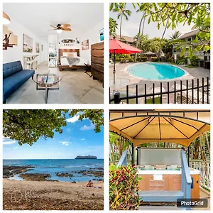 Downtown Hawaiian Paradise With Hot Tub, Pool & - Kona Islander Aparthotel